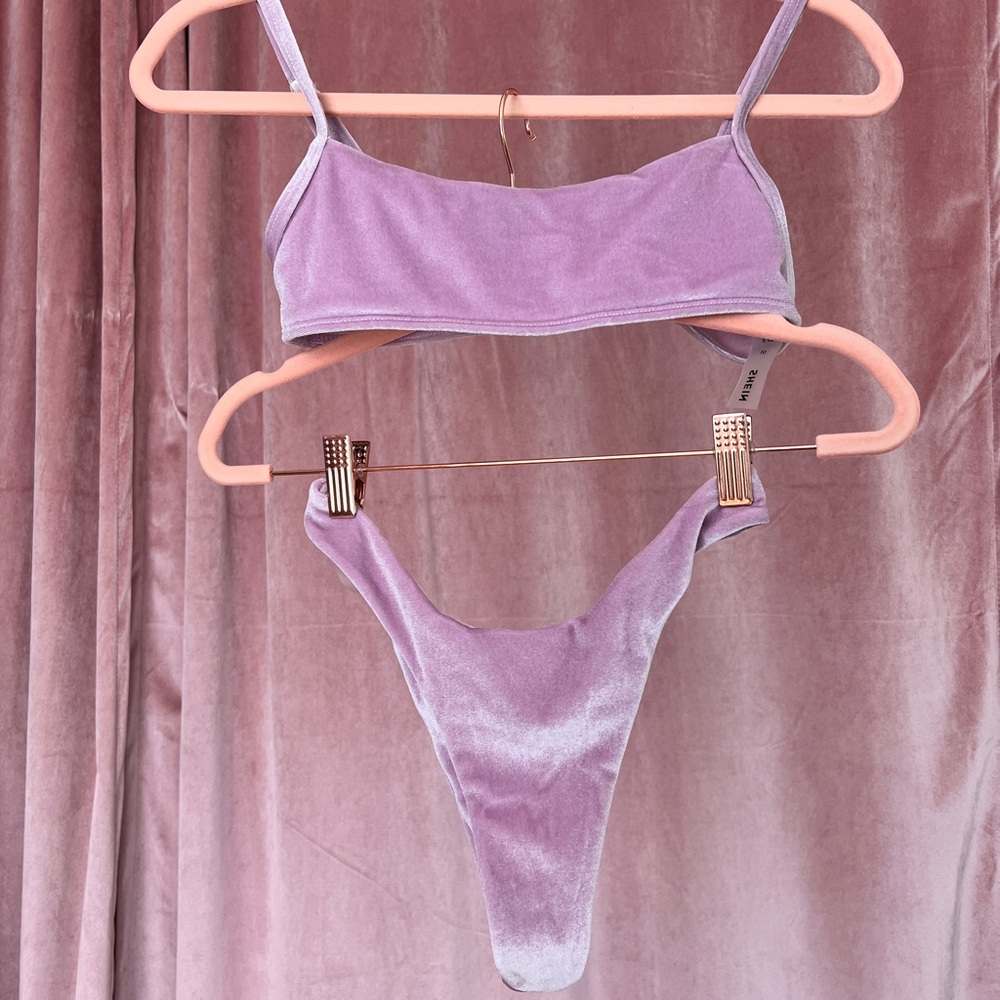 Lavender Velvet Bikini